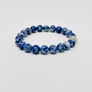 blue spot jasper gemstone bracelet