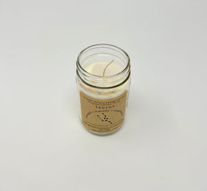 taurus - crystal charged energy candle
