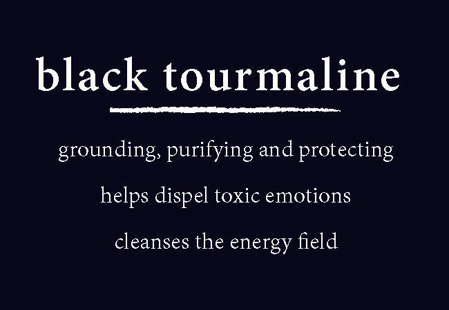 black tourmaline+hematite gemstone bracelet
