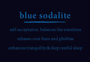 blue sodalite cleansing trio
