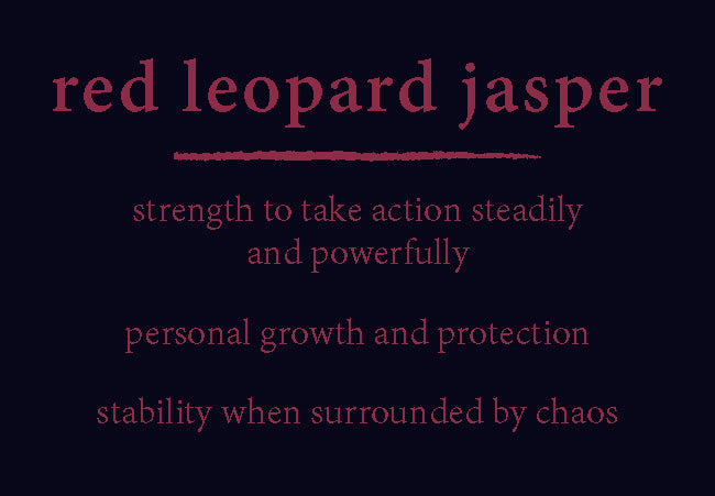 red leopard jasper bracelet
