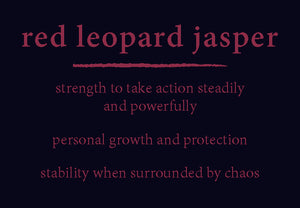 red leopard jasper bracelet