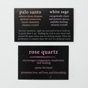 rose quartz cleansing trio