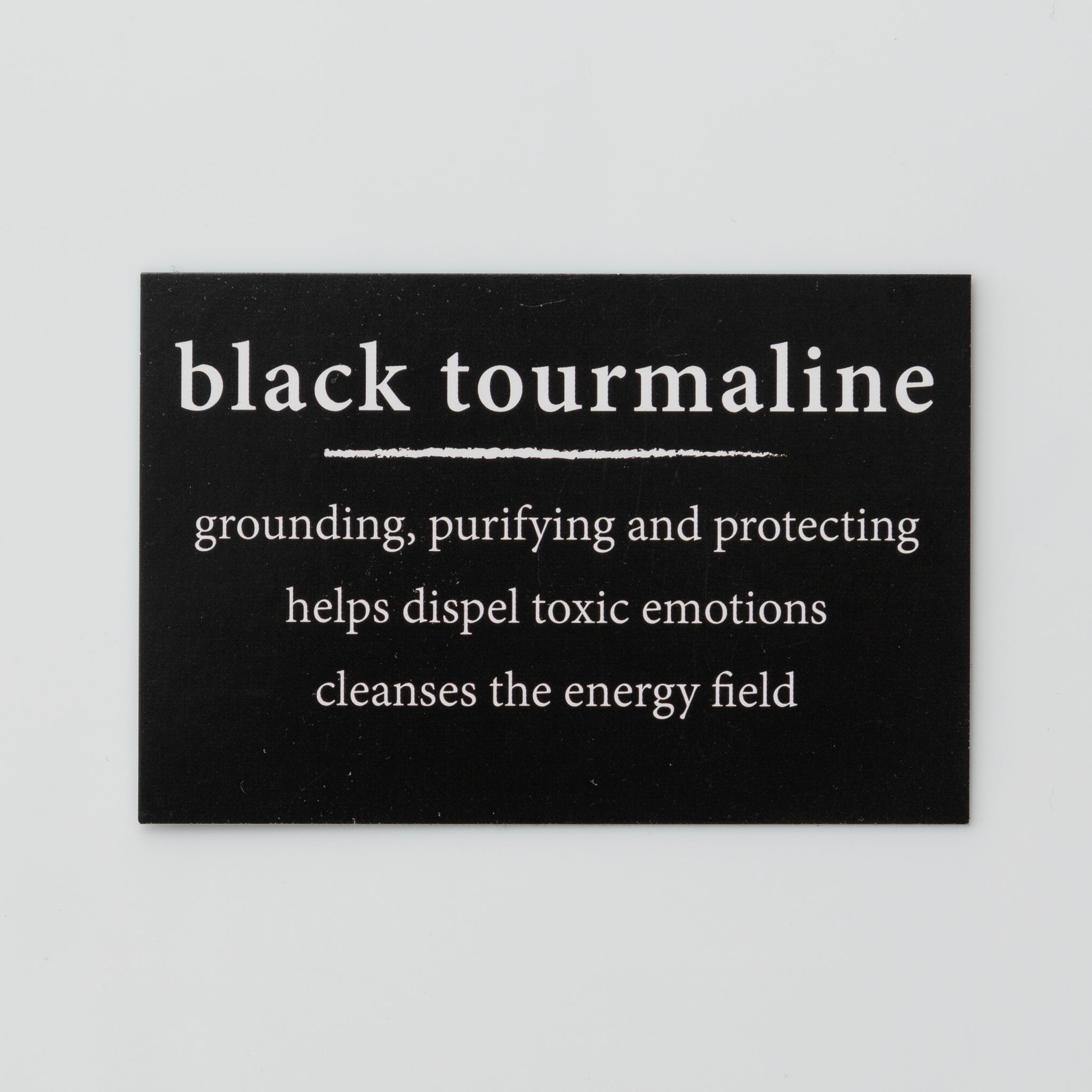 raw black tourmaline stone necklace
